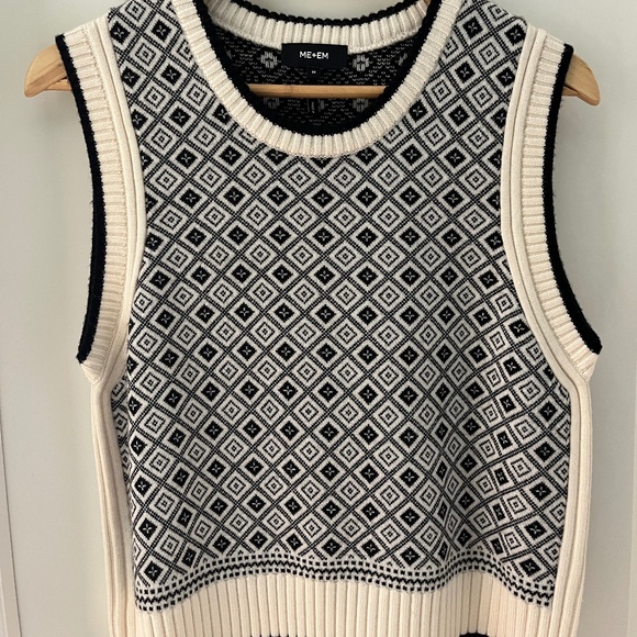 ME+EM Merino Jacquard vest and skirt set - Picture 1 of 9